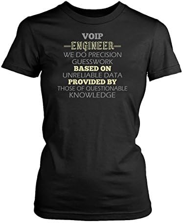 VoIP Engineer Womens Fit T-Shirt. Funny VoIP Engineer Tee. Cool Shirt for VoIP Engineer (S)