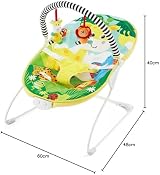 LADIDA Baby Bouncer Safari Theme with Music and Vibration view 9