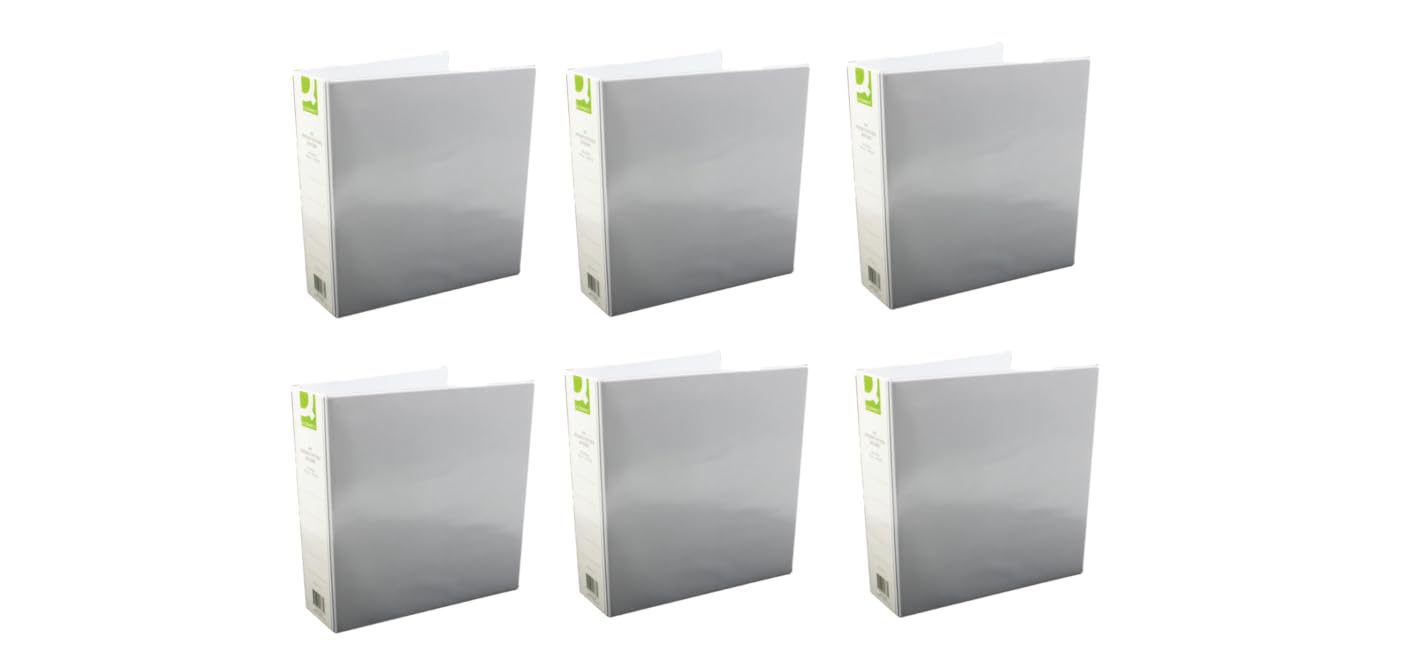 Q-Connect KF01333Q Presentation 4D-Ring 50mm A4 - White(pack of 6)