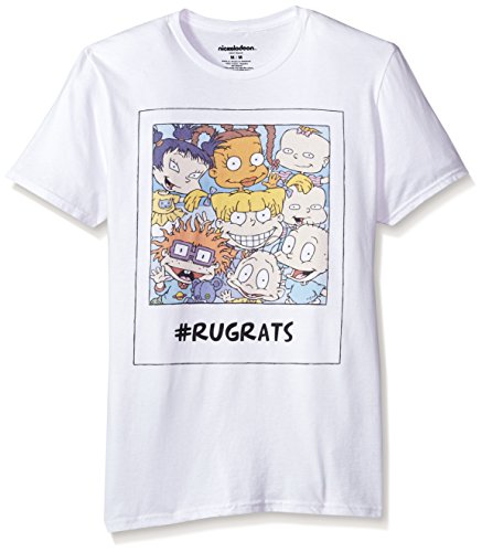 Nickelodeon Men s Rugrats Short Sleeve Graphic T-Shirt, White, M