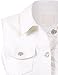 BEKDO Womens Basic Solid Denim Vest-L-WHITE