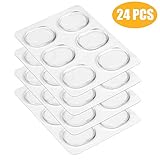 24 Pieces Drum Dampeners, ZYSION Drum Damper Gel Pads Drum Silencers Non-toxic Soft Silicone Drum Mute for Drums Tone Control (Clear)