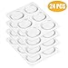24 Pieces Drum Dampeners, ZYSION Drum Damper Gel Pads Drum Silencers Non-toxic Soft Silicone Drum Mute for Drums Tone Control (Clear)