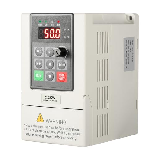 230 380 Motor Inverter Single Phase Input 220V Three Phase Output 380V 2.2KW CNC Frequency Inverter Frequency Inverter Factory Model JLS-E-2S-2.2GB-4T (with 2m Extension Cord)