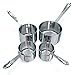 Premium Grade Nesting Stainless Steel Measuring Cups, Set of 4. Engraved US Measurements for Liquid and Dry Ingredients. Sturdy Stackable and Heavy Duty Metal Set. Perfect Housewarming Gift.