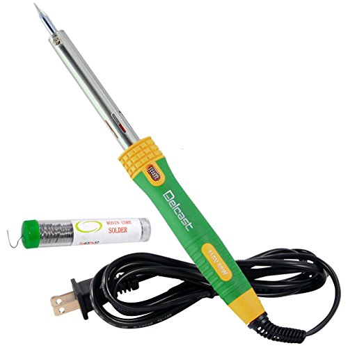 60W Precision Tip Soldering Iron w/ 0.8mm Rosin Core Solder - 12.5g tube