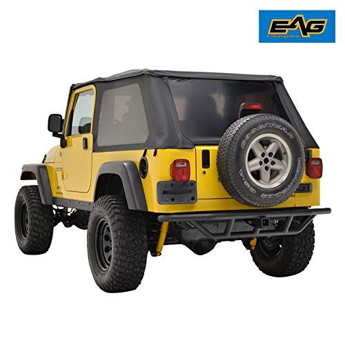 EAG Tubular Steel Rear Bumper with Hitch Receiver Fits for 8706