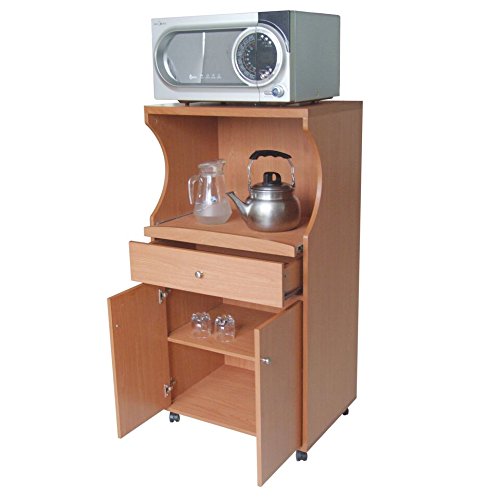Home Source Industries TIF 10109 Microwave Stand, Cherry - Thumbnail 3