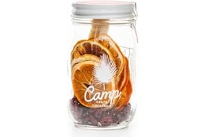 CAMP CRAFT COCKTAILS Camp Craft Cocktail Mix - Cranberry Martini | Premium Drink Mixer Infusion Kit with Dehydrated Fruit, Herbs and Vegan Sugar |16 oz Glass Jar Mixer for Cocktails, Margaritas, and Mocktails - Serves 8