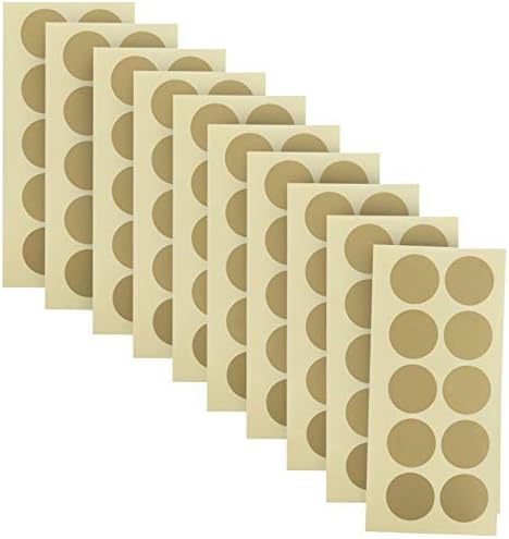 100-Pack of 1 Inch Gold Scratch Off Stickers. The decals are perfect for any personalized paper projects such as DIY baby gender reveal cards, bridal showers, kid charts, announcements, etc.