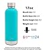 Simple Modern 17 Ounces Bolt Water Bottle - Vacuum Insulated Narrow Mouth Sweat Free 18/8 Stainless Steel Flask - Teal Hydro Travel Mug - Caribbean