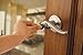 Kwikset Balboa Entry Lever featuring SmartKey® in Venetian Bronze