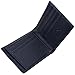 HOPSOOKEN RFID Leather Bifold Wallets Women Men Flipout Slim ID Wallet Trifold (Darkblue (UP))