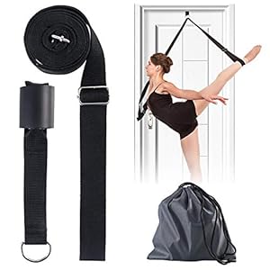 Camidy Door Strech Belt for Yoga Ballet Training,Adjustable Leg Stretcher Lengthen Ballet Stretch Band,Door Flexibility Ballet Yoga Pilates Trainer Strap