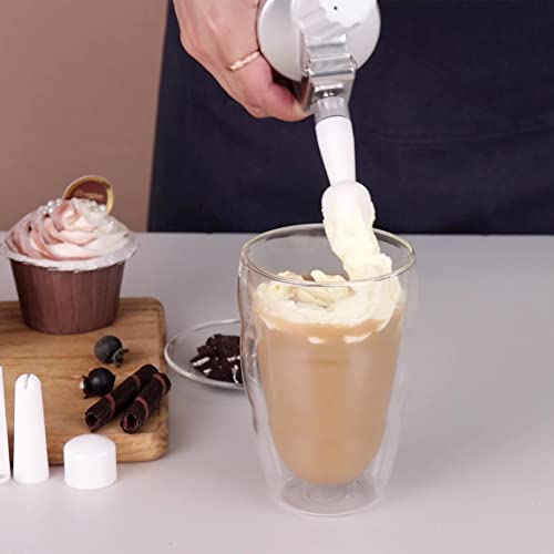 Sivaphe Manual Whipped Cream Dispenser Aluminum 500ML/1 Pint Cream