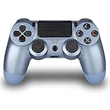 Wireless Controller for PS4 Control - JUEGO Remote for Sony Playstation 4 with Charging Cable (Titanium Blue, Fall 2019 New)