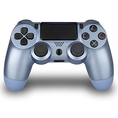 Wireless Controller for PS4 Control - JUEGO Remote for Sony Playstation 4 with Charging Cable (Titanium Blue, Fall 2019 New)