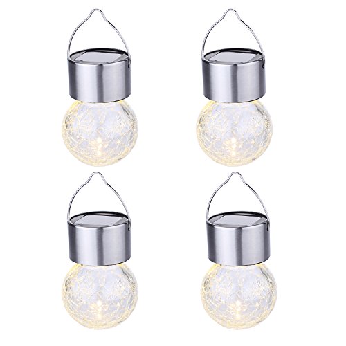 Solar jar landscape lights, 4 pack outdoor garden decor…