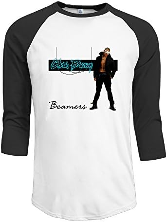 Men's 2016 Chris Brown Black Pyramid Logo Baseball Tee Classical Long Sleeve Shirts