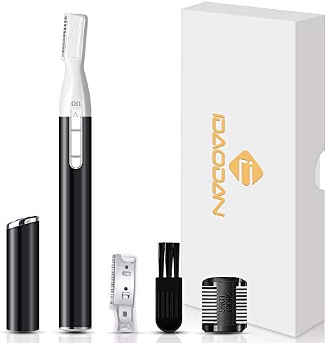Idaodan 眉毛シェーバー 電動式 眉毛剃り 防水 低騒音 レーディス 眉毛カッター メンズ 産毛処理 顔 脇 腕 脚 替刃付き 男女兼用 ギフトボックス ブラック Idaodan 眉毛シェーバー 電動式 眉毛剃り 防水 低騒音 レーディス 眉毛カッター メンズ 産毛処理 顔 脇 腕 脚 替刃付き 男女兼用 ギフトボックス ブラック