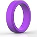 BONDWELL Silicone Wedding Ring for Women (Violet) Save Your Finger & A Marriage Safe, Rubber, Durable Band for Active Athletes, Wives, Yoga, Workout, Medical - 100% Guarantee (6)