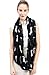 Lina & Lily Dachshund Dog Print Infinity Loop Scarf for Women Lightweight (Black)