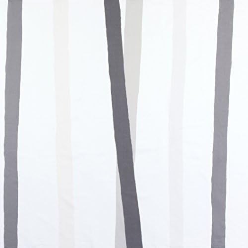 Huddleson Cinta Grey &amp; White Stripe Pure Linen Tablecloth 72x72 Square