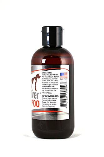 Pet Silver Shampoo with Chelated Silver for Dogs and Cats, 8 oz