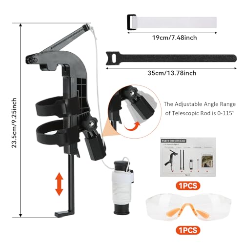 Adjustable Spray Holder Adapter, Spray Can Extension Pole Adapter with Glasses, Adjustable Angle Spray Extender for Spray Painting/Cleaning