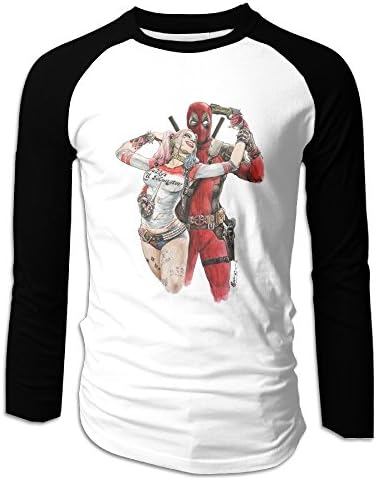 Suicide Squad Harley Quinn Deadpool 2016 Black Man Casual Tee