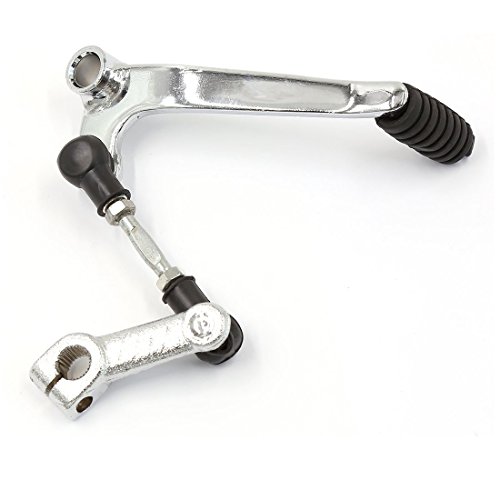 Uxcell a15110300ux0410 Sliver Tone Metal Gear Shifter Shift Lever 28cm Long for GN Motorcycle