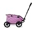TRIOKID My First Kids Toy Wagon for Doll Trioswagon Grape Purple Deluxe Outdoor Doll Stroller Drawable Fabric with Adjustable Handle