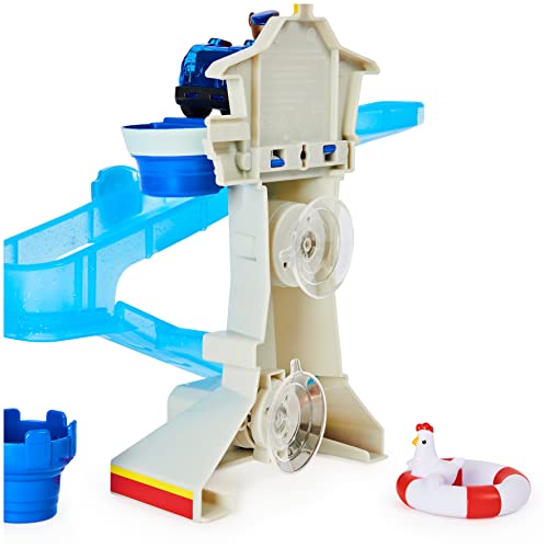 Paw Patrol, Adventure Bay Bath Playset with Lightup Chase Vehicle