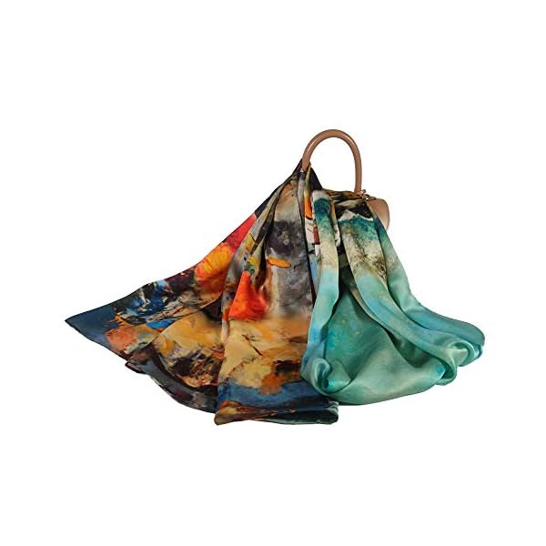 FELOVE Bufandas de seda Bufanda de seda 100% para mujer, Bufanda de seda pura, Bufanda de seda elegante Agradable para… | DeHippies.com