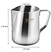 SZUAH Milk Frothing Pitcher, Stainless Steel Frothing Cup with Measurement Inside 12 oz (350ml), Perfect for Latte Art, Espresso Maker, Cappuccino Maker