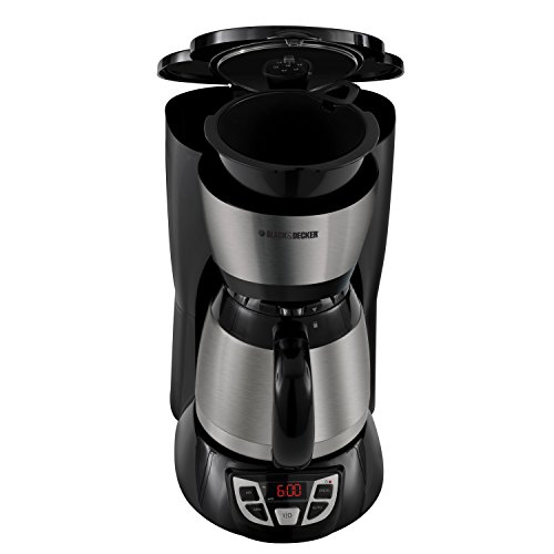 BLACK + DECKER 8Cup Programmable Coffeemaker, Stainless Steel, CM1609