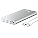 BONAI Power Bank 10000mAh Portable Charge Travel,USB C High-Speed 3.0A Output Compatible with iPhone 15 14 13 12 iPad Android -Silver (8-pin Charging Cable Included)