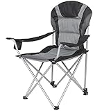 Best Choice Products Deluxe Padded Reclining Camping Fishing Beach Chair With Portable Carrying Case