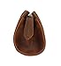 RUSTIC TOWN Leather Pencil Case - Zippered Pen Pouch for Professional Work & Office (Brown)