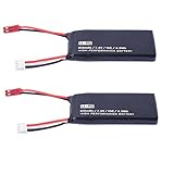 YouCute 2pcs 7.4V 610mAh Battery for Hubsan H502S H502E Plus RC quadcopter drone spare parts