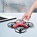 Holy Stone FPV Foldable Drone with Camera for Kids and Beginners, RC Quadcopter with 720P HD, 2 Flight Modes, APP Control, 3D Flip, Altitude Hold, Headless Mode, 2 Modular Batteries, Carrying Case,Red