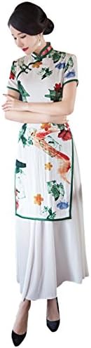 Wincolor Women's Vietnamese Ao Dai Maxi Swing Dress Chinese Traditional Cheongsam Qipao Dresses