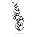 HooAMI Series Dog Cat Paw Pet Urn Necklace Cremation Ashes Jewelry