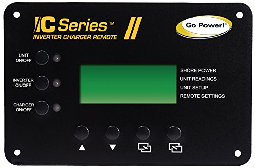 Go Power! GP-IC2000-12-PKG Pure Sine Wave Inverter (2000 Watt with 100 amp Charger includes ICR-50 remote)