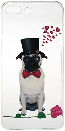 GreenDimension Amusing Whimsical Creative Design Clear Soft TPU Flexible Shockproof Bumper Premium Transparent Cushion Silicone Scratch Resistant Case Cover For Apple iPhone 7 Plus (Cute Propose Dog)