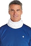 Coolibar UPF 50+ Unisex Sun Gaiter - Sun Protective (Small/Medium- White)