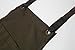 Under NY Sky Essential Army Green Apron – Cross-Back with Durable Twill and Leather Reinforcement – Adjustable for Men and Women – Pro Chef, Tattoo Artist, Baker, Barista, Bartender, Server Aprons