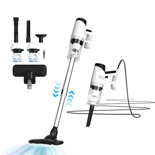 VACLAB Corded Stick Vacuum Cleaner, 650W Powerful Motor 19000Pa Versatile Corded Handheld Small Vacuum for Hardwood Floor Pet Hair -Green VACLAB Corded Stick Vacuum: Powerful Suction For Pet Hair \u0026 Hardwood