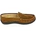 alpine swiss Yukon Mens Suede Shearling Slip On Moccasin Slippers Chestnut 10 M US
