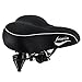 Faswin Bike Seat Bicycle Suspension Wide Cruiser Saddle, Cruiser Gel, Bike Saddle Cushion, Black